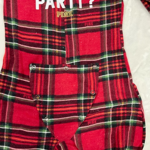 Vintage PINK Victoria's Secret Red Plaid Onesie - Picture 7 of 13